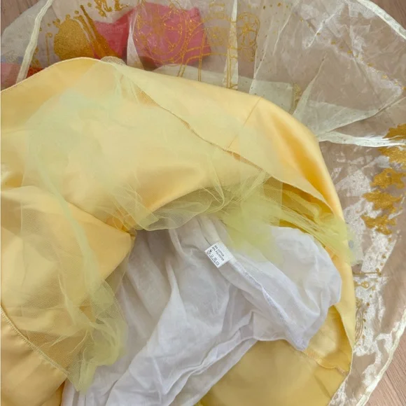 Kids SnowWhite Princess Costume Dress with Cape - Blue, Yellow, Red - Picture 4 of 5